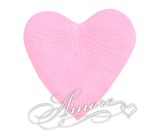 Picture of Silk Rose Petals Heart Shape Pink