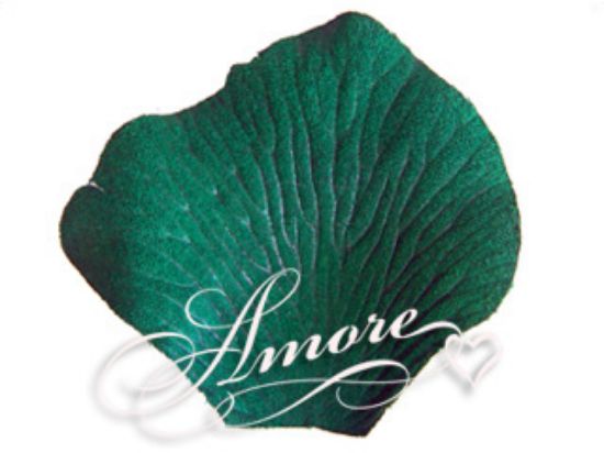 Picture of Silk Rose Petals Hunter Green-Holly